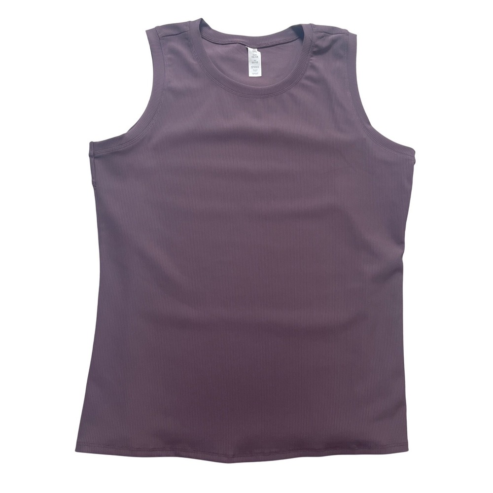 Marika Janie Rib Tank Women XXL Black Plum NWT Sleeveless Ribbed MK008835